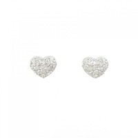 PT ハート ダイヤモンド ピアス 0.30CT