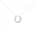 【新品】K18YG ホースシュー ダイヤモンド ネックレス 1.00CT