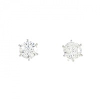 【新品】PT ダイヤモンド ピアス 0.347CT 0.347CT D SI1 VG