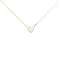 【リメイク】K18YG ダイヤモンド ネックレス 0.20CT