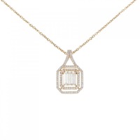 K18PG ダイヤモンド ネックレス 0.80CT