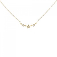 K18YG スター ダイヤモンド ネックレス 0.01CT