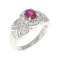 PT ルビー リング 0.46CT