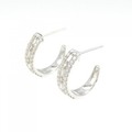 【新品】PT ダイヤモンド ピアス 0.50CT