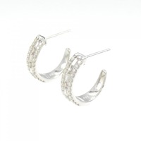 【新品】PT ダイヤモンド ピアス 0.50CT