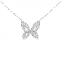ポンテヴェキオ バタフライ ダイヤモンド ネックレス 0.60CT