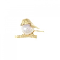 K18YG アコヤパール ブローチ 7.4mm