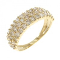 K18YG パヴェ ダイヤモンド リング 1.00CT