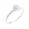 ポンテヴェキオ フラワー ダイヤモンド リング 0.15CT