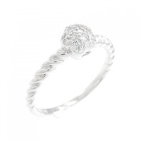 ポンテヴェキオ フラワー ダイヤモンド リング 0.15CT