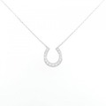 ヴァンドーム ホースシュー ダイヤモンド ネックレス 0.13CT