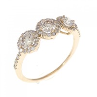 K18PG ダイヤモンド リング 0.65CT