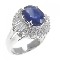 PT サファイヤ リング 3.51CT