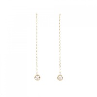 K18PG ダイヤモンド ピアス 0.06CT