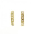 K18YG/K18WG ダイヤモンド ピアス 0.38CT