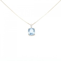 【リメイク】K18YG アクアマリン ネックレス 1.86CT
