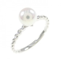 K18WG アコヤパール リング 5.7mm