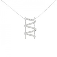 K18WG ダイヤモンド ネックレス 0.25CT