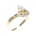 K18YG ダイヤモンド リング 0.21CT
