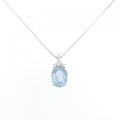 【リメイク】PT アクアマリン ネックレス 1.60CT