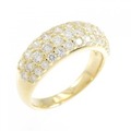 K18YG パヴェ ダイヤモンド リング 1.50CT