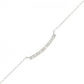 【新品】K18WG ダイヤモンド ブレスレット 0.05CT
