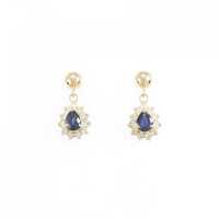 K18YG サファイヤ ピアス 0.54CT