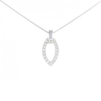 K18WG ダイヤモンド ネックレス 0.10CT
