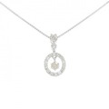 K18WG ダイヤモンド ネックレス 0.33CT