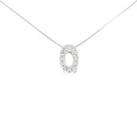 K18WG ダイヤモンド ネックレス 0.07CT