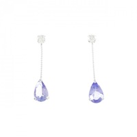 【新品】K18WG タンザナイト ピアス 0.70CT