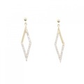 【新品】K18YG ダイヤモンド ピアス 0.30CT