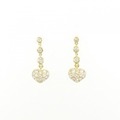 ポンテヴェキオ ハート ダイヤモンド ピアス 0.40CT