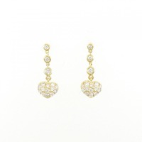 ポンテヴェキオ ハート ダイヤモンド ピアス 0.40CT