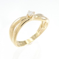 K18YG ダイヤモンド リング 0.07CT