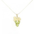 K18YG ペリドット ネックレス 2.45CT