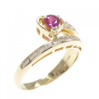 K18YG ルビー リング 0.33CT