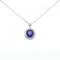 【リメイク】PT サファイヤ ネックレス 3.93CT