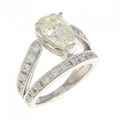 PT ダイヤモンド リング 2.147CT VLY SI2 ペアシェイプ