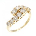 K18YG ダイヤモンド リング 1.03CT