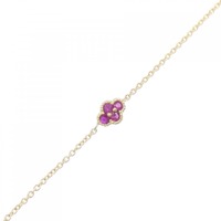 K18YG フラワー ルビー ブレスレット 0.10CT