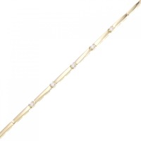 K18YG ダイヤモンド ブレスレット 0.10CT