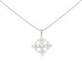 PT フラワー ダイヤモンド ネックレス 0.30CT