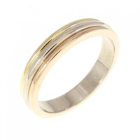 カルティエ スリーゴールド ウェディング リング