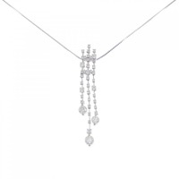K18WG ダイヤモンド ネックレス 1.00CT