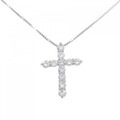 PT クロス ダイヤモンド ネックレス 1.55CT