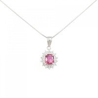PT ルビー ネックレス 0.76CT