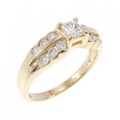 K18YG ダイヤモンド リング 0.30CT