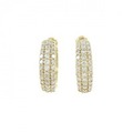 K18YG パヴェ ダイヤモンド ピアス/イヤリング 1.00CT