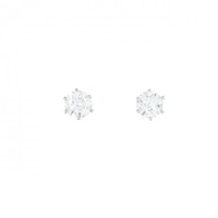 PT ダイヤモンド ピアス 0.412CT 0.414CT D SI1 EXT